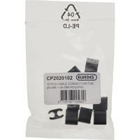 Elvedes kabelclips duo 4,1+4,1mm zwart (10st) - thumbnail