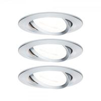 Paulmann 93433 Inbouwlamp Set van 3 stuks 19.5 W Aluminium (gedraaid) - thumbnail