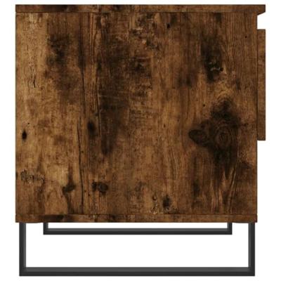 Salontafels 2 st 50x46x50 cm bewerkt hout gerookt eikenkleurig