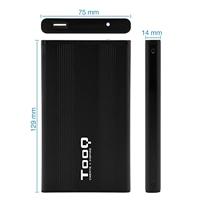 Externe Doos TooQ TQE-2510B HD 2.5" SATA USB 2.0 - thumbnail