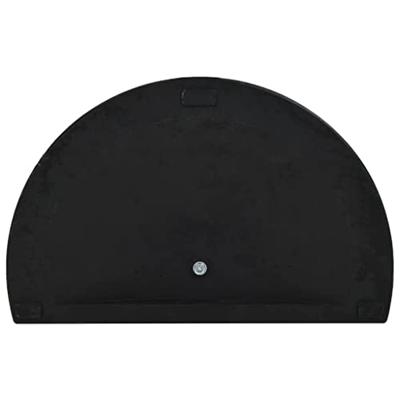 VidaXL Parasolvoet halfrond 15 kg polyresin zwart