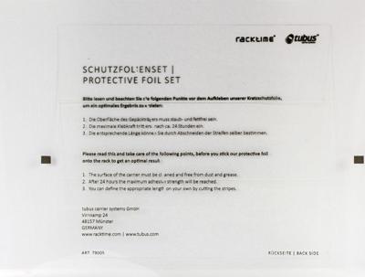 Tubus Dragd tub slijtagebescherming folie set a 3