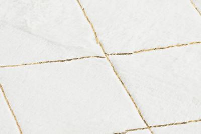 Tapijt DKD Home Decor Wit Ruiten Modern (60 x 240 x 2,2 cm)