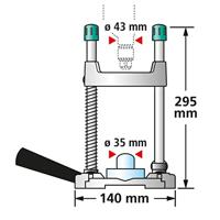 Wolfcraft Tecmobil Mobiele boorstandaard (l x b x h) 265 x 150 x 295 mm - thumbnail