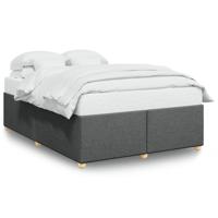 Bedframe zonder matras stof donkergrijs 140x200 cm - thumbnail