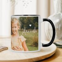 Mok met foto en tekst - Zwart - 325 ml - thumbnail