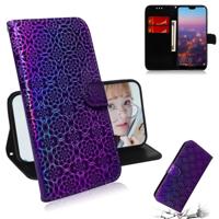 Voor Huawei P20 effen kleur kleurrijke magnetische Buckle horizontale Flip PU lederen draagtas met houder & kaartsleuven & portemonnee & Lanyard (paar - thumbnail