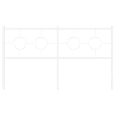 Hoofdbord 160 cm metaal wit