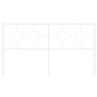 Hoofdbord 160 cm metaal wit - thumbnail