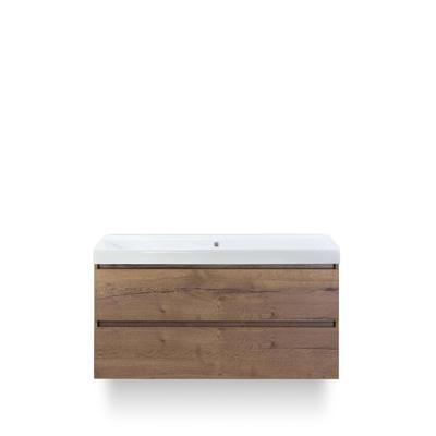 Maxx XL Badmeubelset 120 cm - Tabacco - Wastafel Just Enkel Zonder kraangat