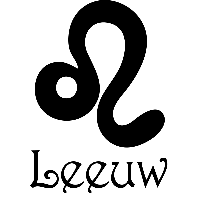 Leeuw sterrenbeeld - Muursticker - thumbnail