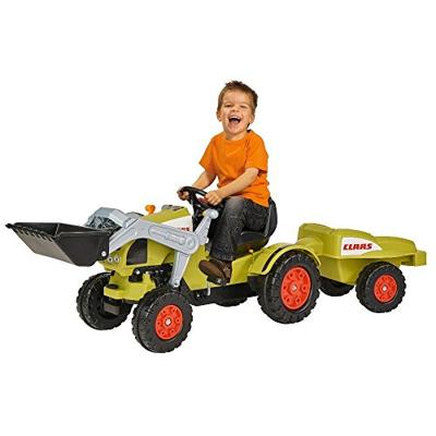 BIG CLAAS CELTIS Tractor met laadschep en trailer kindervoertuig
