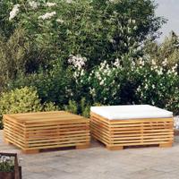 2-delige Loungeset massief teakhout - thumbnail