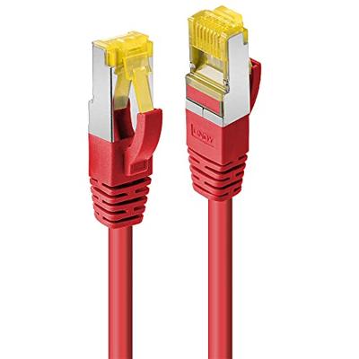 LINDY 47298 RJ45 Netwerkkabel, patchkabel CAT 6a (losse kabel CAT 7) S/FTP 10.00 m Rood Snagless 1 stuk(s)