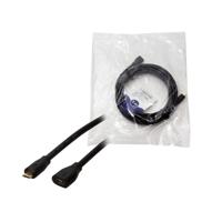 LogiLink CU0124 USB-kabel USB 2.0 USB-micro-B stekker, USB-micro-B bus 3.00 m Zwart - thumbnail