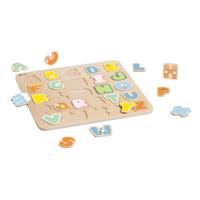 Classic World houten alfabet puzzel, 27st. - thumbnail