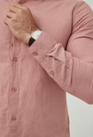 Yves Enzo - Heren Italiaans Overhemd - Licht Roze - Linnen - Italian-Style - thumbnail