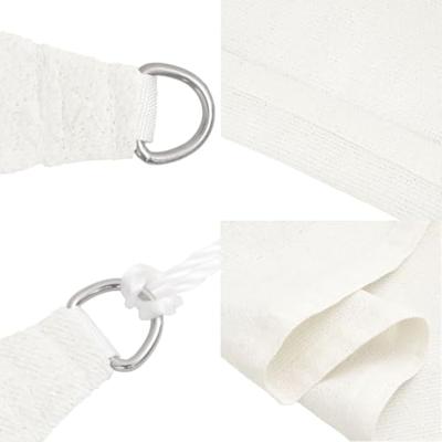 VidaXL Zonnezeil 160 g/m² 4/5x3 m hdpe wit - thumbnail