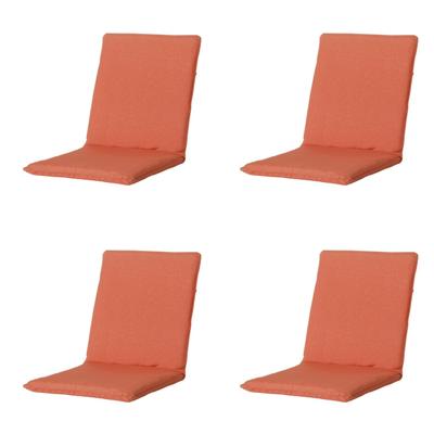 Stapelstoelkussen universeel Panama vlamoranje 97 cm x 49 cm (4 stuks) Madison - Madison Stapelstoelkussen universeel Panama vlamoranje 97 cm x 49 cm (4 stuks) Madison - Madison