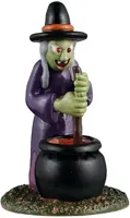 Lemax inflatable witch yard decoration halloween figuur Spooky Town 2025 - thumbnail