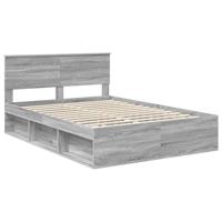 Bedframe Grijs Sonoma 135 x 190 cm Massief grenenhout - thumbnail