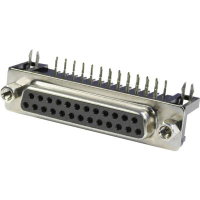 econ connect BU25WB/7 D-sub female connector 90 ° Aantal polen: 25 Soldeerpennen 1 stuk(s) Tray