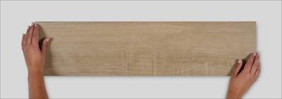 Vloer-/wandtegel houtlook Castelvetro Aequa 80x20cm licht bruin mat gerectificeerd