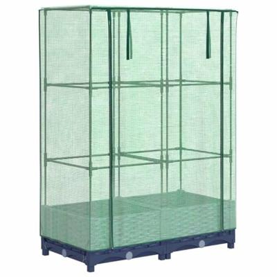 VidaXL Plantenbak verhoogd met kashoes 80x40x123 cm rattanlook VidaXL Plantenbak verhoogd met kashoes 80x40x123 cm rattanlook