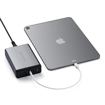Satechi ST-TC108WM USB-oplader 108 W 2x USB-A, 2x USB-C USB PD Antraciet Binnen Satechi ST-TC108WM USB-oplader 108 W 2x USB-A, 2x USB-C USB PD Antraciet Binnen