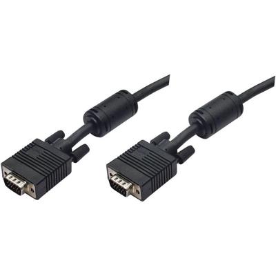 981063 USB-kabel VGA Aansluitkabel VGA-stekker 9-polig, VGA-stekker 9-polig 10.00 m Zwart Schroefbaar, Met Ferrietkern 981063 USB-kabel VGA Aansluitkabel VGA-stekker 9-polig, VGA-stekker 9-polig 10.00 m Zwart Schroefbaar, Met Ferrietkern