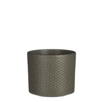 Mica Decorations bloempot Era rond 10x8.5cm zandgroen - thumbnail