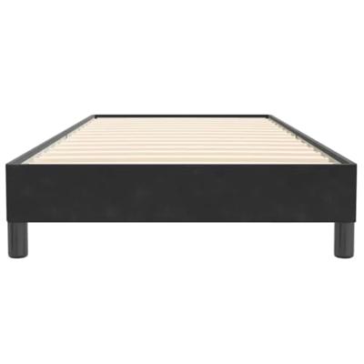 Boxspring zonder matras fluweel zwart 80x220 cm