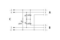 binder 79-5236-00-04 Sensor/actuator verdeler en adapter M12 Aantal polen (sensoren): 4 Adapter, Y-vorm 1 stuk(s) - thumbnail