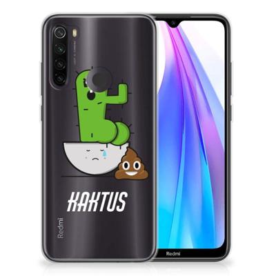 Xiaomi Redmi Note 8T Telefoonhoesje met Naam Cactus Poo