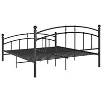 vidaXL Bedframe metaal zwart 140x200 cm - thumbnail