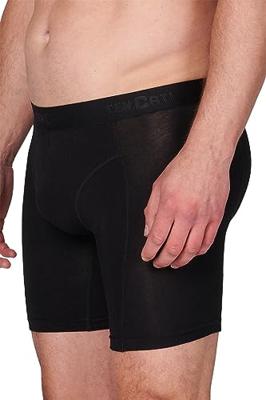 4-Pack Bamboe Heren Long boxershorts - 32389 - Mannen onderbroek met lange pijpjes - Tegen schurende benen