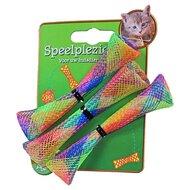 Kattenspeelgoed op kaart a 3 fun tubes.