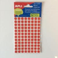 Apli mapje permanent 8mm rond rood 288st - thumbnail