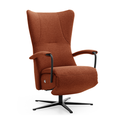 Relaxstoel C-101 Donkeroranje Stof Relaxstoel C-101 Donkeroranje Stof