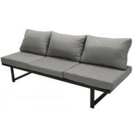 Loungebank tuin aluminium - Textiel - Grijs 210 cm - thumbnail