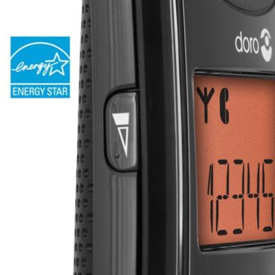 Doro PhoneEasy 100w DECT draadloze telefoon handsfree bellen zwart