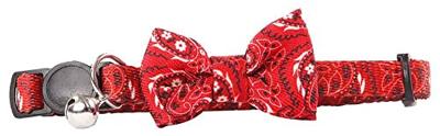 Pawise Cat collar met Bowknot rood