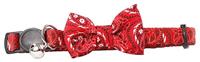 Pawise Cat collar met Bowknot rood - thumbnail