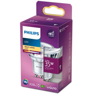 Philips LED 77415800 LED-lamp Energielabel F (A - G) GU10 Reflector 3.5 W = 35 W Warmwit (Ø x h) 5 cm x 5.4 cm 1 stuk(s)