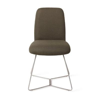 Jesper Home Eetkamerstoel 'Taiwa' Beehive Steel, kleur Jungle Jewel