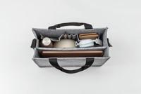 Sigel Laptoptas Desk Sharing Bag Classic M Synthetisch vilt Lichtgrijs (b x h x d) 36 x 28 x 15 cm Geschikt voor max. (laptop): 39,1 cm (15,4) - thumbnail