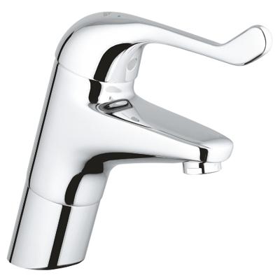 Grohe Euroeco Special Veiligheids Wastafelkraan Hoog Met Hendel 12 cm Gladde Body Chroom