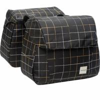 New Looxs dubbele fietstas Joli 37 liter 38 x 30 cm zwart - thumbnail