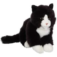 Knuffel - Gipsy Toys - Mimiz Kat - 28cm - Zwart/Wit - thumbnail