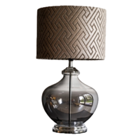 Lampenvoet glas - lampenvoet Grand Pearl - lampenvoet zilver - thumbnail